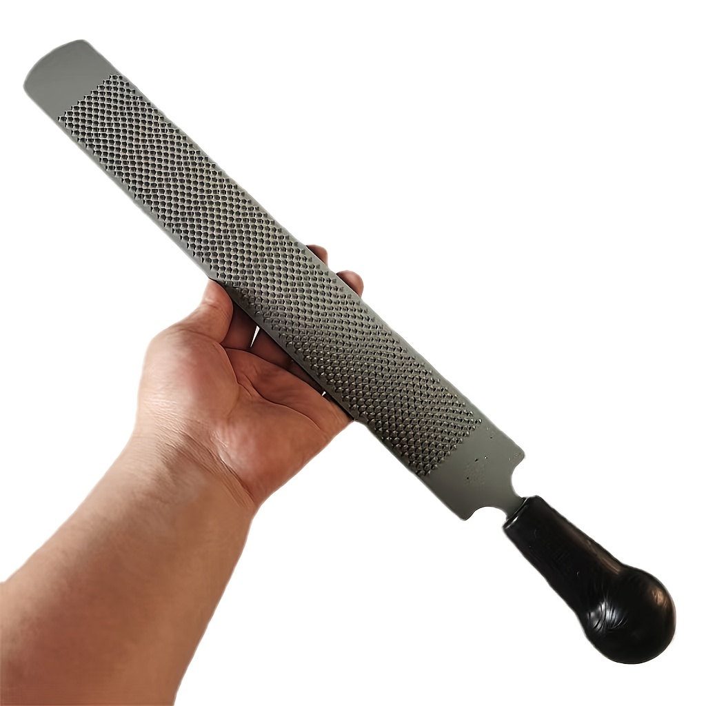 Image of 14-inch Farrier's Hoof Rasp With Handle - Dual-sided, Durable Steel File For Horses, Pigs & Goats