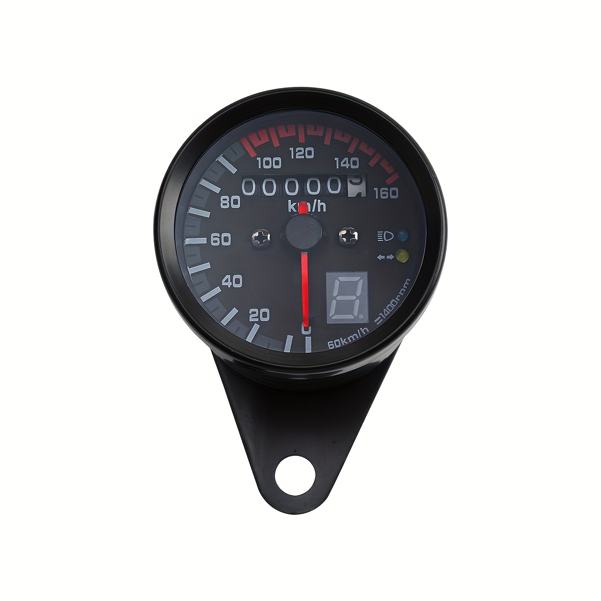 Odomètre Vitesse Moto Compteur RPM Numérique Universel Pour Moto - Tachymètre LCD, Odomètre, Indicateurs Lumineux Contagiri Moto