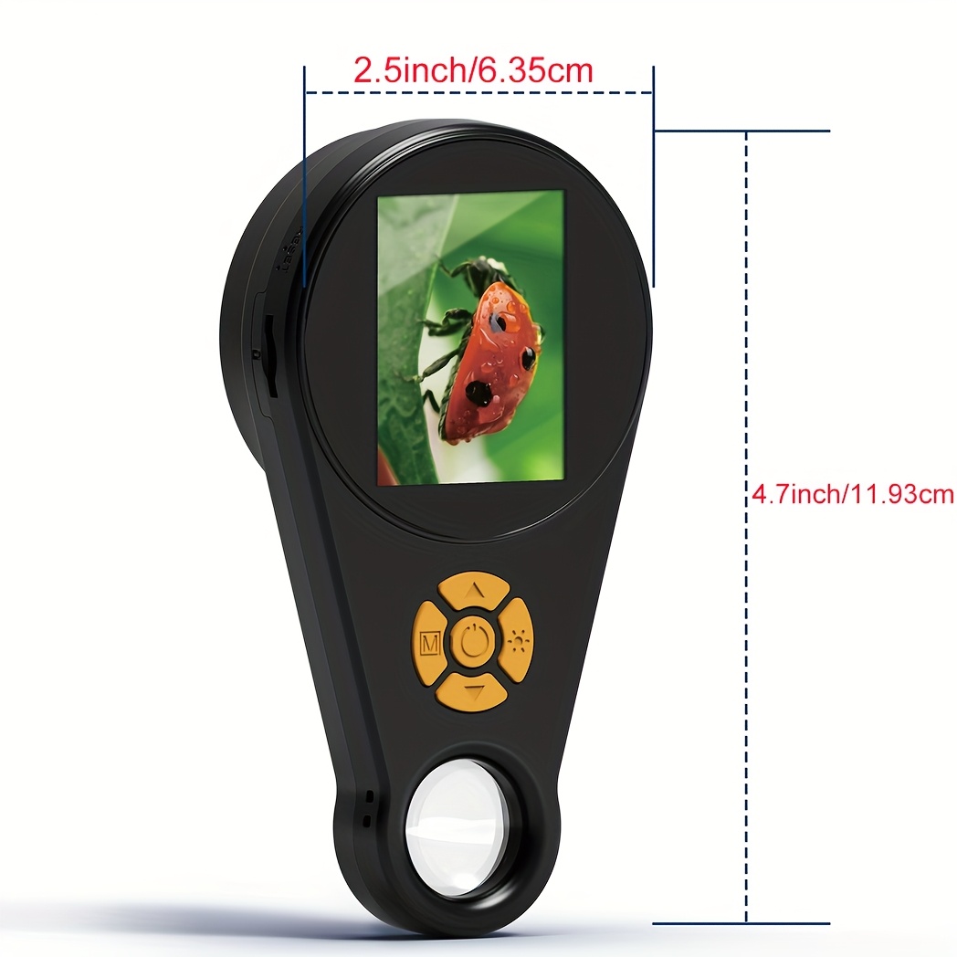 magnifying glass with light portable handheld usb digital microscope macro camera 2 0 inch ips color   focus 500x magnification compatible with windows   os   welding scientific research testing Product details 0