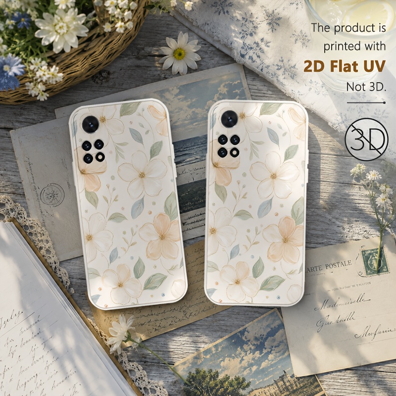 capa de celular: capa de celular   2d   adequada para xiaomi redmi 14c/13/13c/12/12c/10 2022/10c/10a/9/9t/9c/9a/redmi note/14/14pro/14pro+/13/13pro/13pro+/12/12pro/11/11s/11pro/10/10s/  5g/9/9     floral em   pastel,   2d