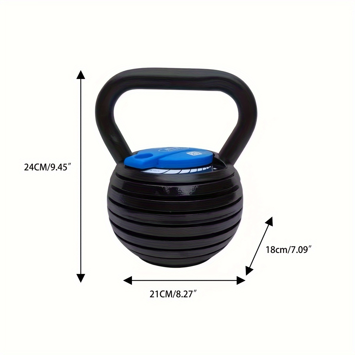 1pc 20LB 40LB Adjustable Kettlebell Suitable For Weightlifting Strength Training