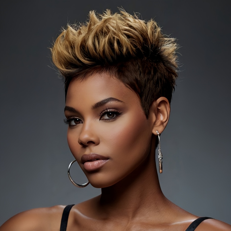 TEMU [everyday ] Unisex Synthetic Short Wavy Hair Wig | Mixed With Blonde Highlights | Body Wave Style | 120% Density | Heat-resistant Fiber | Comfortable | Versatile For Tones, Short Hair Wig