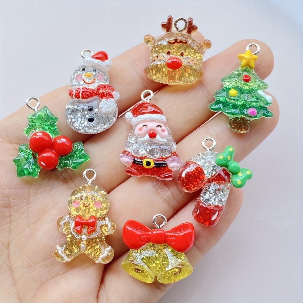 

7- Christmas Pendant Set - , , , Christmas Tree, Making , , Necklaces, Craft Supplies,
