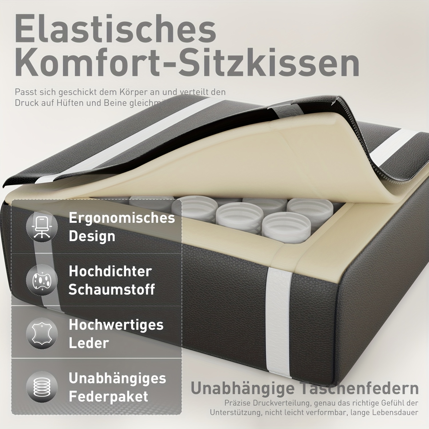 Gamingstoel met pocketveringkussen