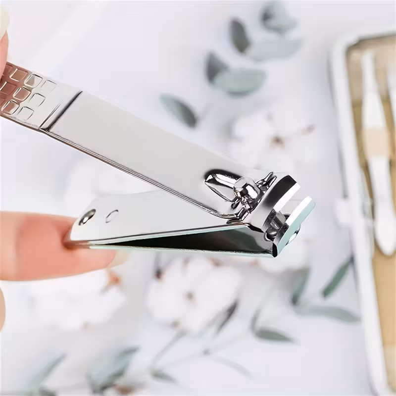 19pcs professional manicure pedicure set stainless steel nail care kit with cuticle nippers clippers files grooming tools for toenails precision trimming shaping home halloween and christmas gifts nail tech nail supplies professional nail polish for women beginner nail kit nail supplies set Product details 7