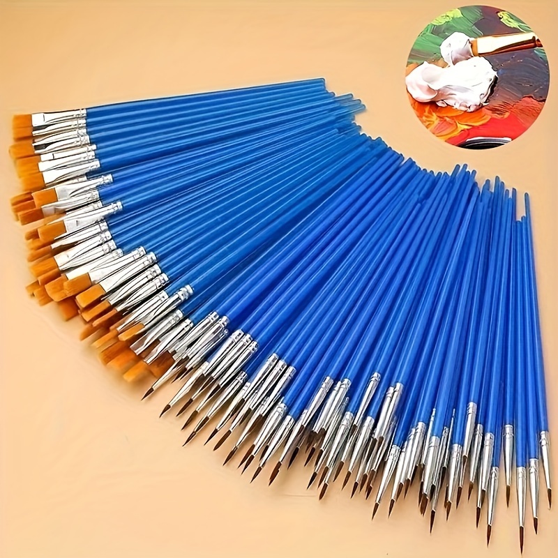 

30pcs Of Pointed Oil Painting Brushes , Suitable For , , And Art Painting, For Small Brushes, Drawing Brushes, , Drawing, And