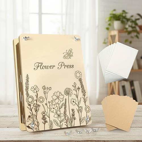 1set large size pressing tool set 8 27 6 3in large wooden pressing tool suitable for adults and teenagers bouquet preservation and dried flower art ideal gift for nature and handmade enthusiasts