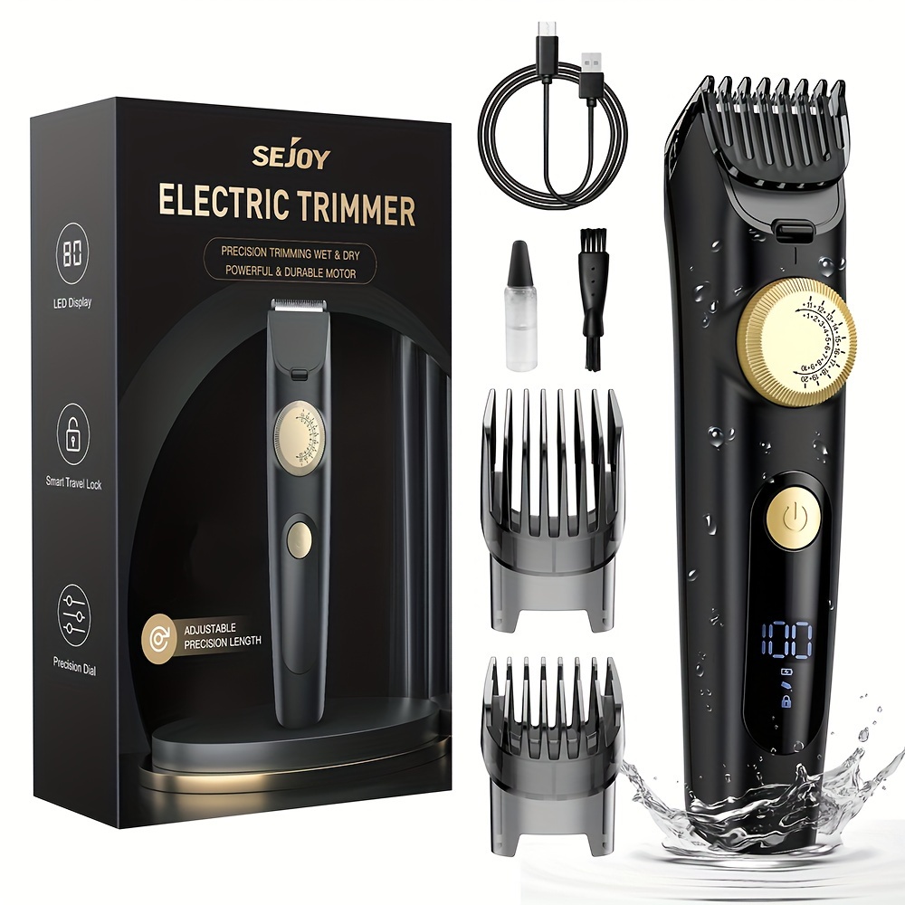 Electric Hair Trimmer Men Adjustable Hair Mustache - Temu