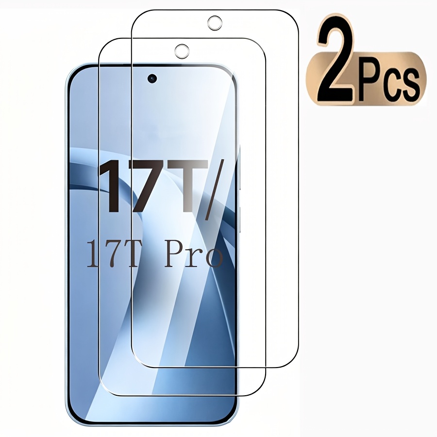TEMU 2pcs Clear Tempered Glass For Xiaomi 17t Screen Protector Film For Xiaomi 17t Pro Tempered Glass Film