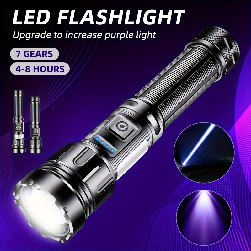 

Skywolfeye Flashlight Uv Black Light 395 Nm, Mini Powerful Usb- C Led Rechargeable Woods Lamp, Ultraviolet Flashlights For Pet Dog Urine, Stains Detection, Resin Curing, Fluorescent Agent