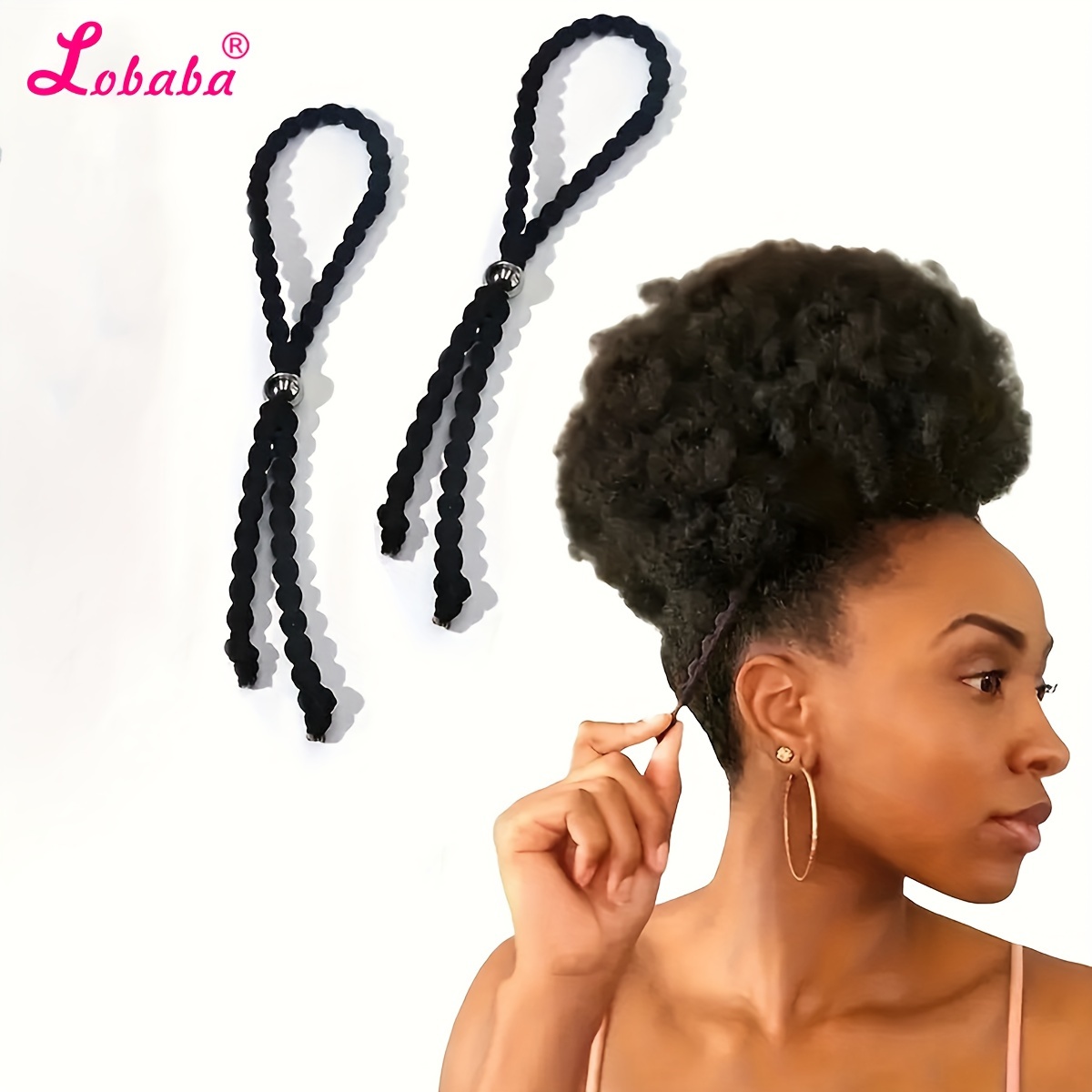 

Lobaba Adjustable Hair Ties: , Comfortable, And Stylish For Wear - Natural And