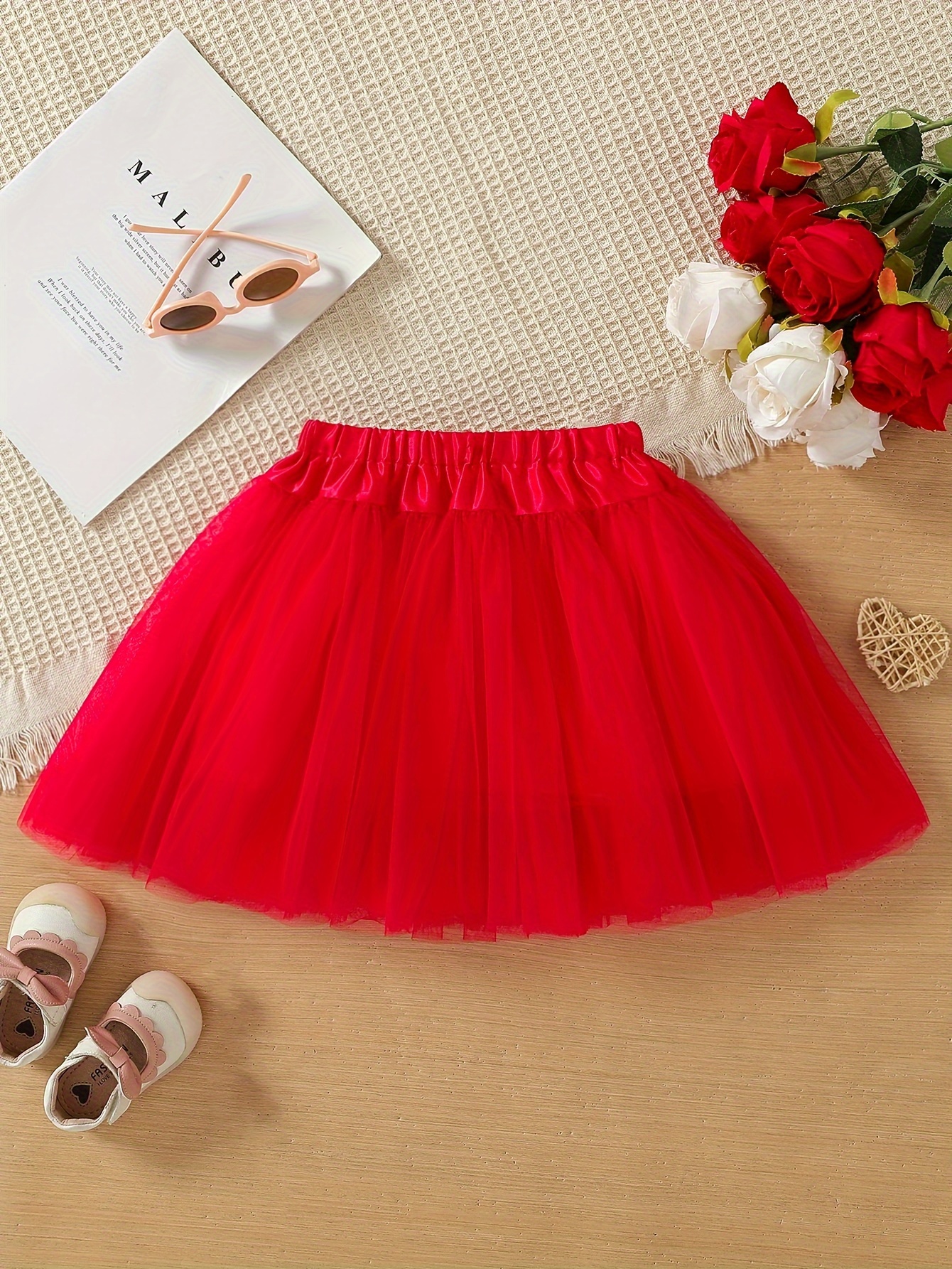 Jupe tutu rouge fille best sale