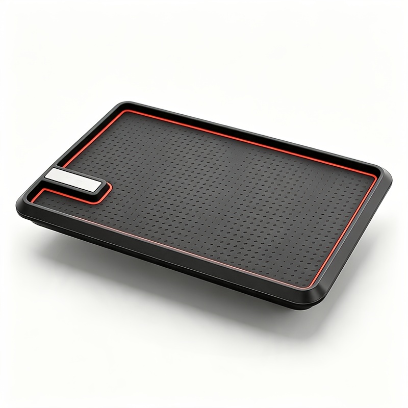 TEMU 1pc Tapis de de bord de voiture multifonctionnel antidérapant, grand coussin de rangement antidérapant pour de bord de voiture, plateau de
