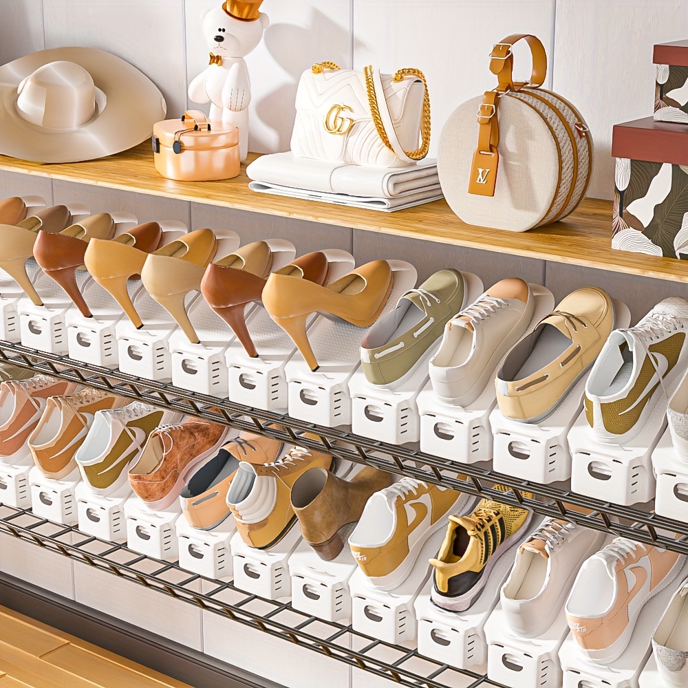 20pcs shoe slots organizer adjustable shoe storage organizer