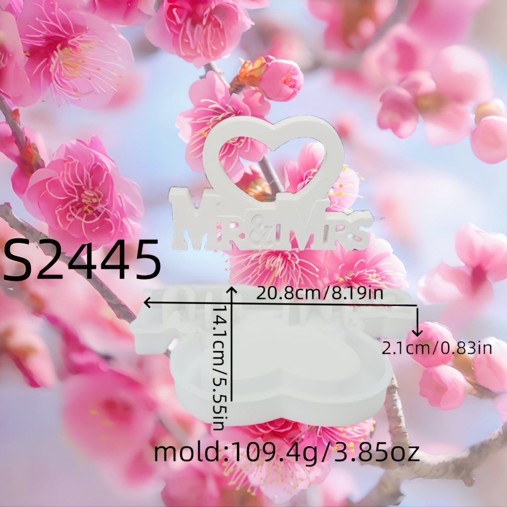 Image of Resin Silicone Mold Valentine's Day 3d Ornament Silicone Mold Diy Candle Silicone Mold Gypsum Ornament Silicone Mold Silicone Mold Home Decoration Epoxy Resin Mold 110 S2445