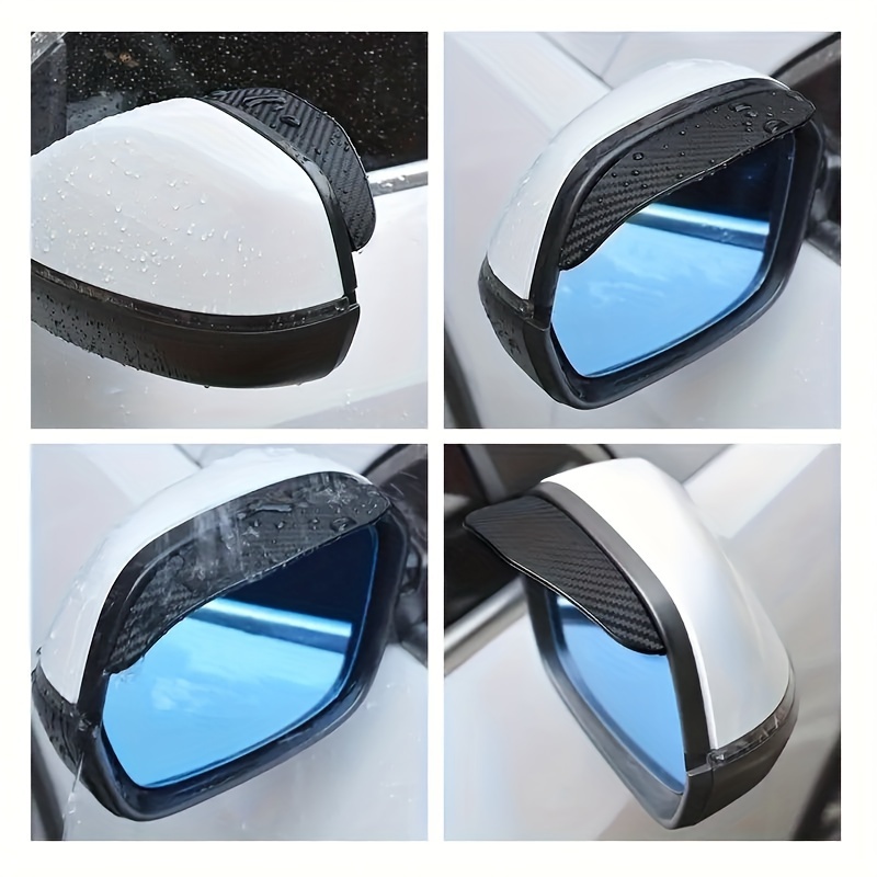 

Car Mirror Carbon Fiber Anti-glare Rain Cover - Universal Fit For Most Vehicles