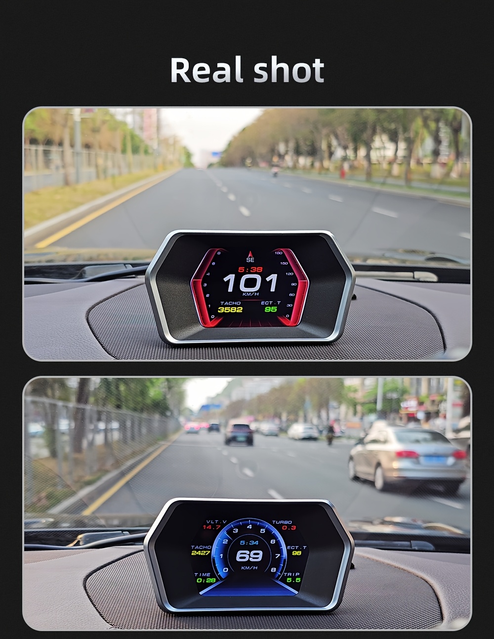 car   obd tester   hud gps computer speedometer windshield projector car dashboard speed displays system modification car accessories Product details 14