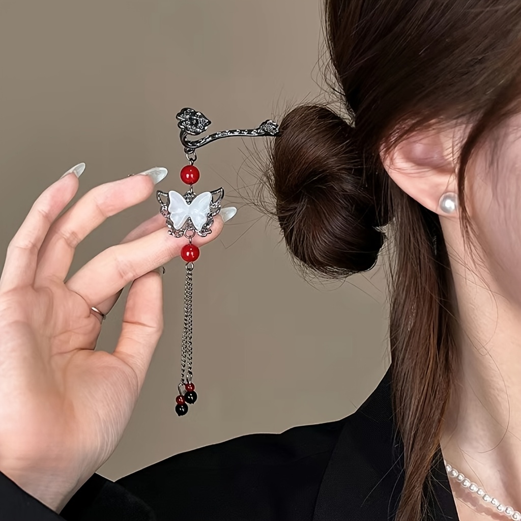 3pcs womens new high end tassel hairpins vintage fashion accessories for ladies ideal headwear for photoshoots and gifts Product details 4