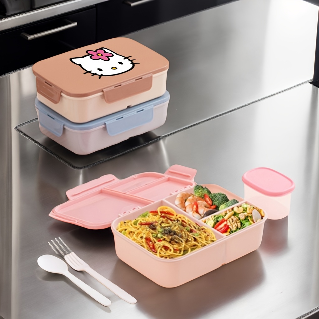 1pc pink insulated lunch box cute hello Temu United Arab Emirates