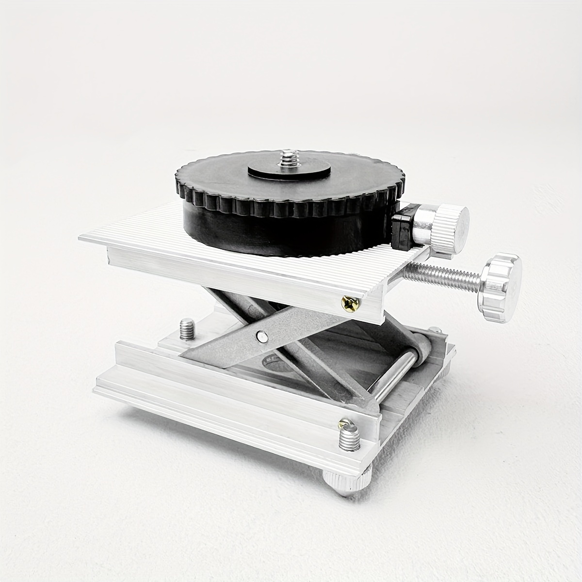 Aluminum Alloy Laser Support Base, Lifting Platform, 360 Degree Rotating Table, Lifting Bracket Platform, Leveling Bracket
