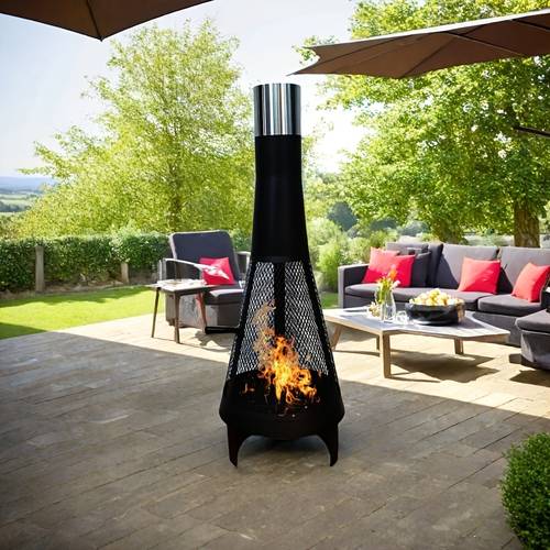 outdoor metal mesh rocket shaped heater burner patio oven household charcoal stove