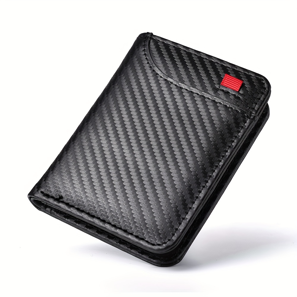 Image of 1pc Ultra-thin Fashion Credit Card Wallet - Modern , Holds Id, License, And Cards - Durable With Polyester Lining, Ideal Gift For Any Occasion