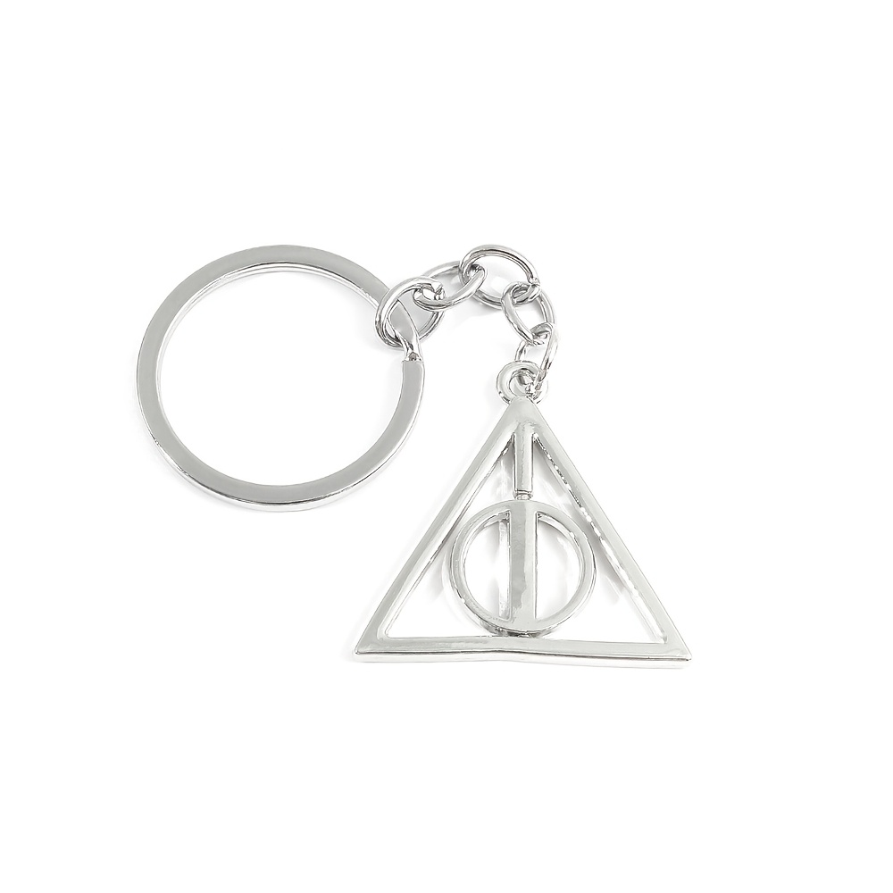 TEMU 1pc Stylish Triangular Rotating Keychain - Alloy, Elegant Design, Everyday Use Or As A Fashionable Accessory, Ideal For Valentine's Day, Spring