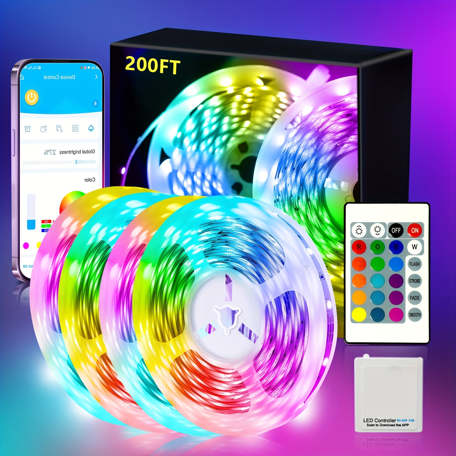 lights led sold on Temu United States