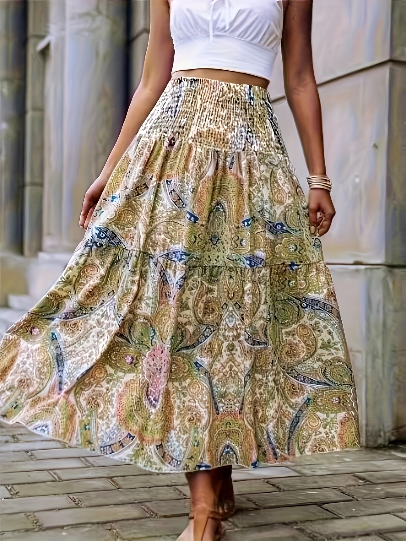 Boho Long Skirt Temu Canada