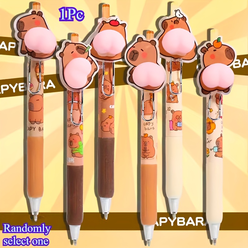 Random 1pc Design Cute Capybara Mechanical Pencil Study Pen Cute Automatic Pencil