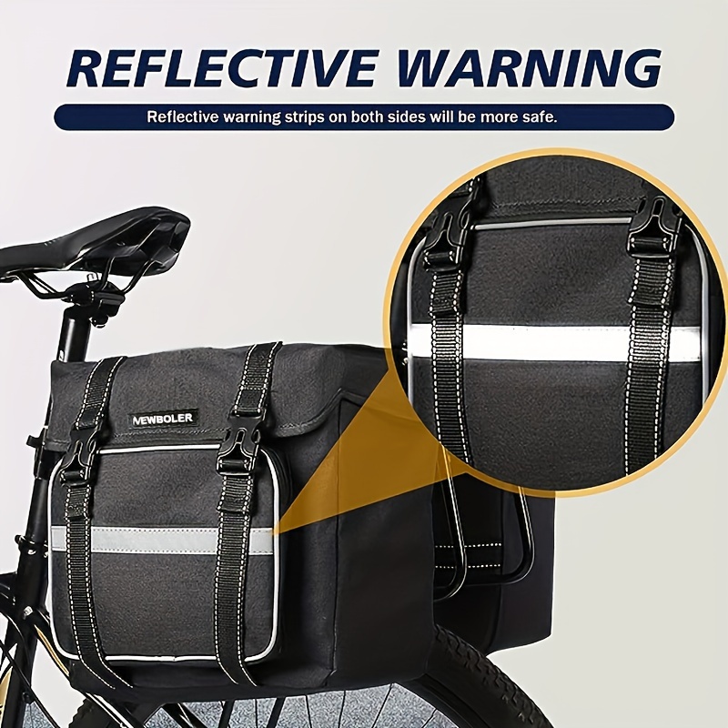 Bolsa de sillín de bicicleta Bolsa de asiento de bicicleta Asiento trasero  de ciclismo reflectante