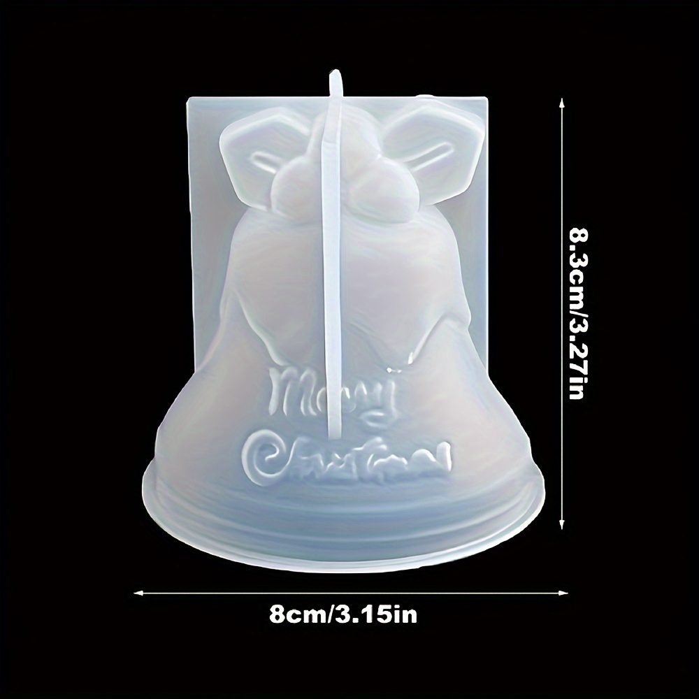 3d Christmas Bell Silicone Mold For Diy Crafts - Scented Soap, Candles & Resin - Festive Home Decor Casting Tool By Dtoho