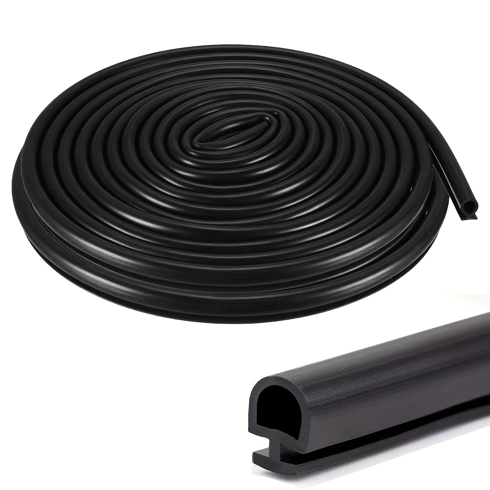 Image of 1pc Door And Window Sealing Strip 10m/393.7inch Wide Bottom 5mm/0.197in Sealing Strip Door And Window Plastic Strip, Sealing Type, Suitable For Home Door And Window Decoration And Installation