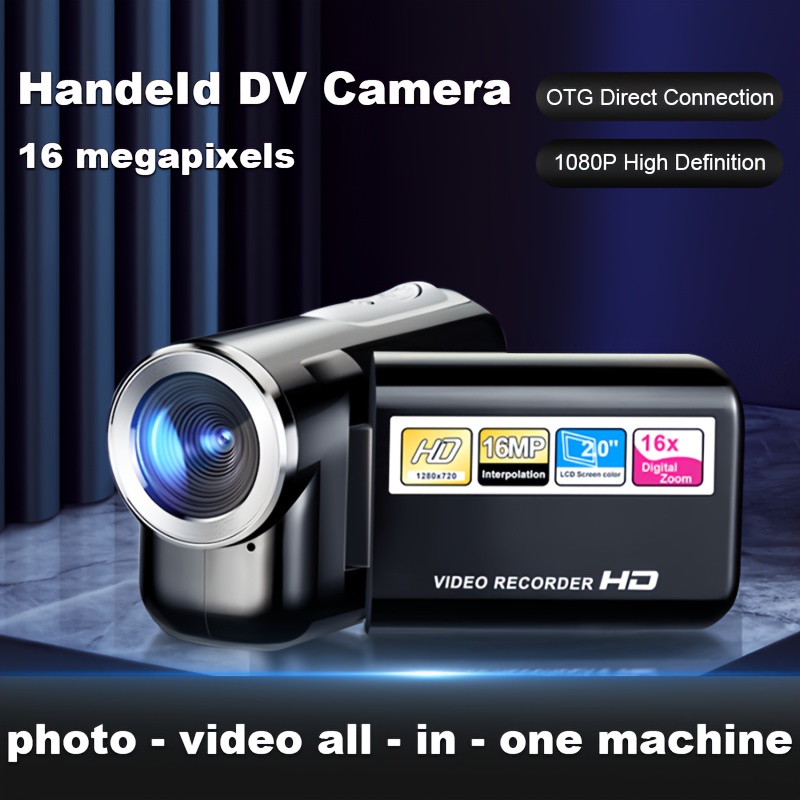 Small Portable Digital Camcorder, 720P Video Capture, 8* Zoom Suitable  for Home Travel, HD Display, Home Camera, Campus C