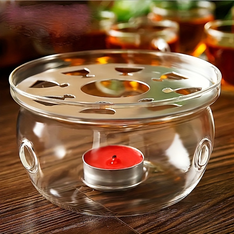 

Elegant Glass Tea Warmer With Candle Holder - Perfect For , Christmas, Easter, Thanksgiving | No Electricity Needed | Ideal For Kitchen & Dining Room