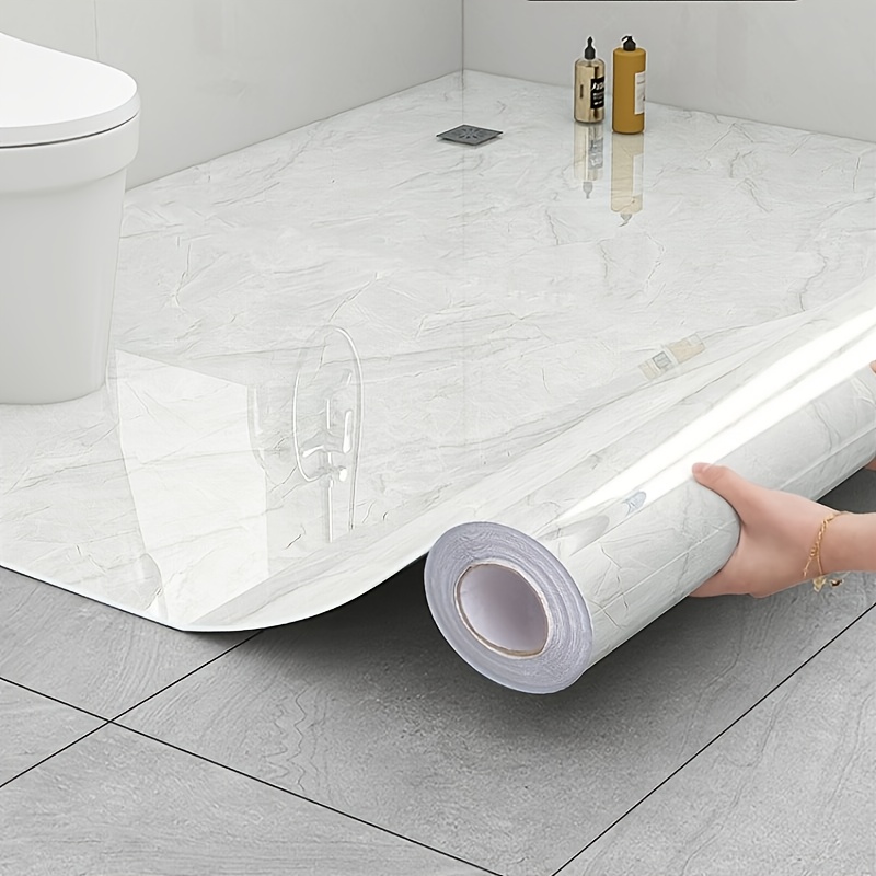 Waterproof, -Slip Bathroom Floor and Wall Stickers for Renovation - Self-  Toilet Remodeling Decals