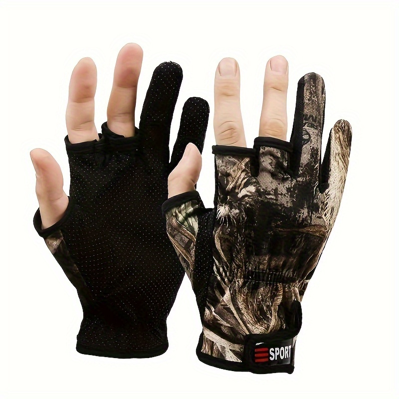 Repair Led Outdoor Half Finger Gloves - Temu