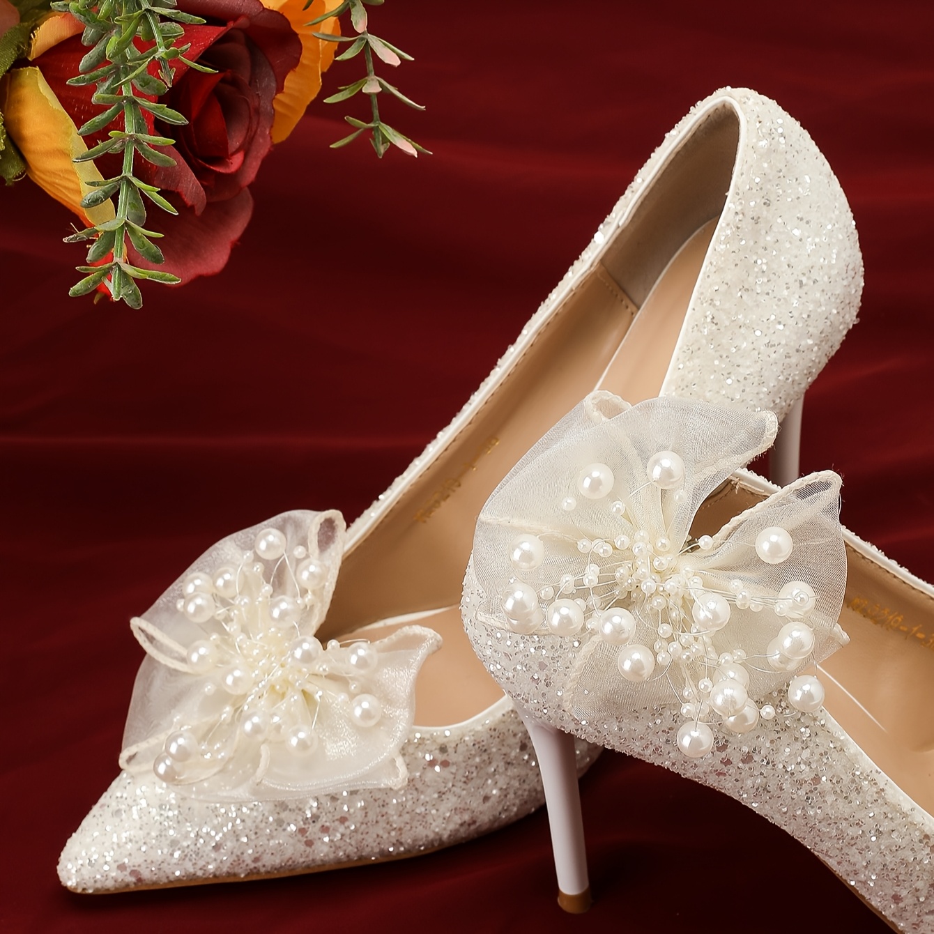 par zapatos perla elegante zapatos lujo Temu Guatemala