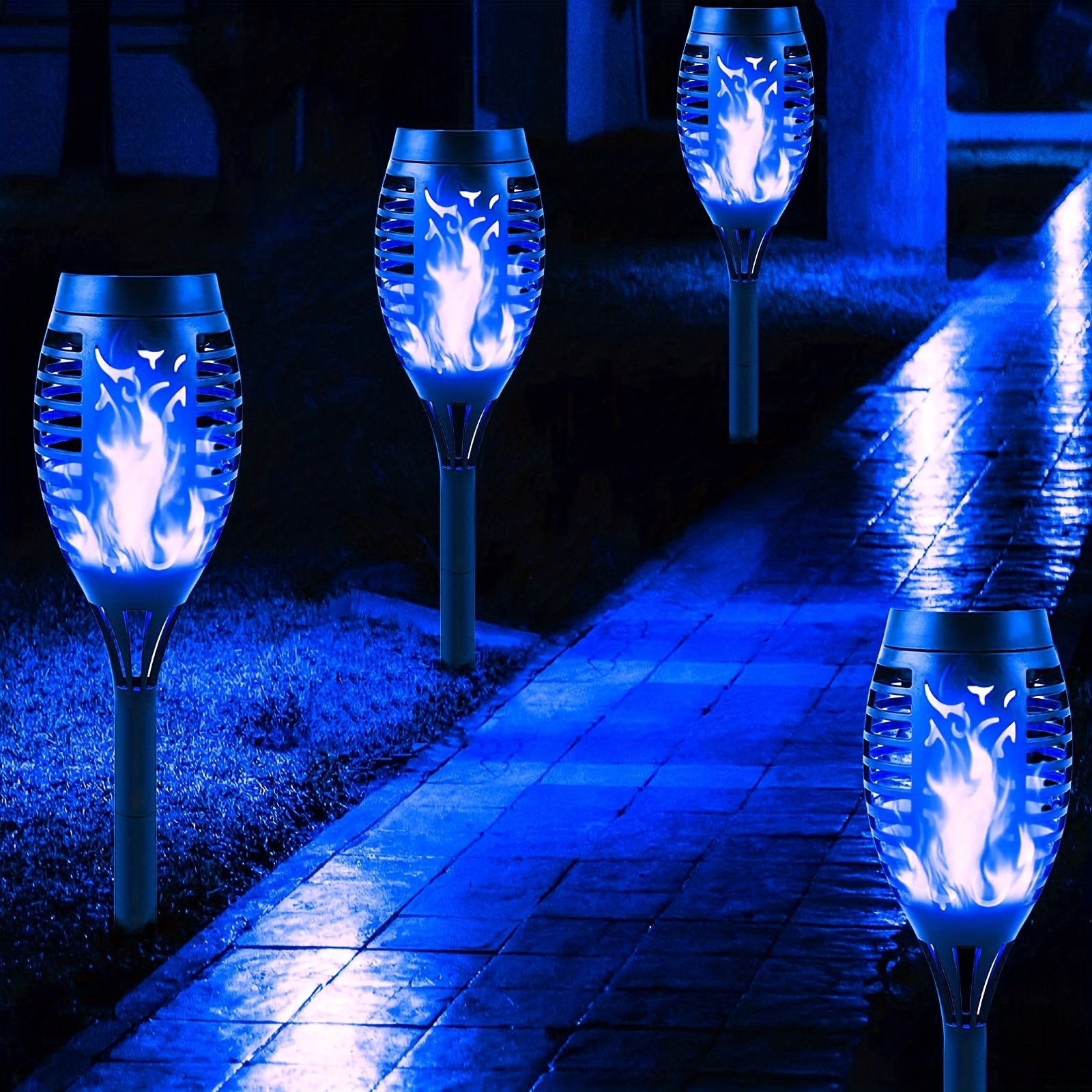 1/2/4 Pezzi Luci Solari Esterno, Solari Fiamma Tremolante, Decorazioni  Natalizie Luci Solari Giardino, Luci Esterne Energia Solare Impermeabili,  Mini Torcia A Led Decorazione Percorso Cortile - Patio, Prato E Giardino -  Temu Italy