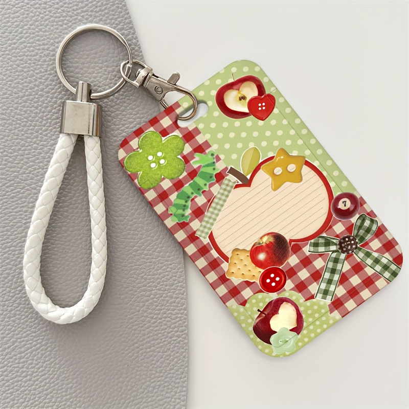 TEMU 2d Id Card Holder And Lanyard Featuring An Theme, Plastic Cards. Ideal For Doctors, Nurses, And Office Staff, This Cover Is Perfect For Id Cards