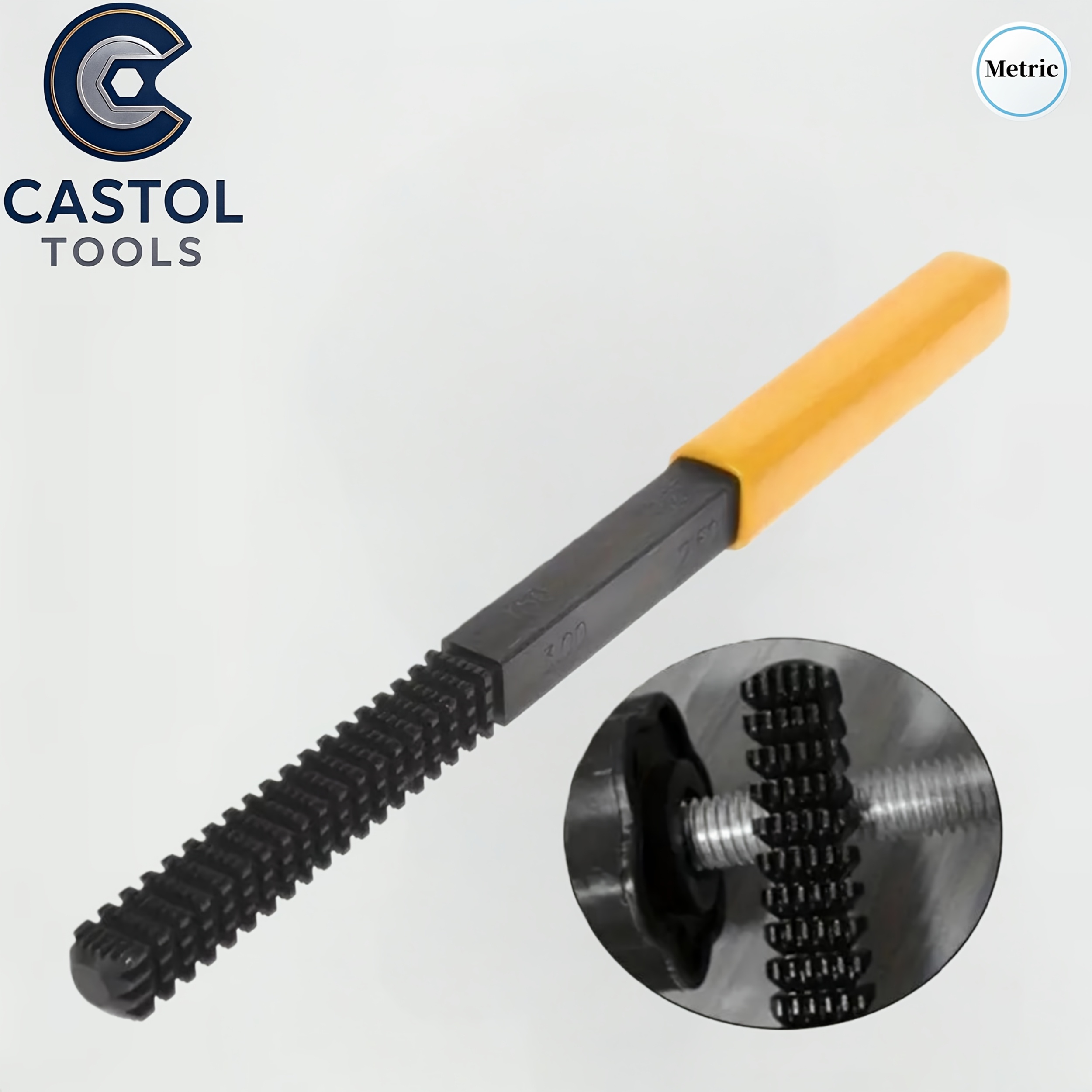 E-shop Hochleistungs-Metrisches Gewinde Reparaturfeile - Vielseitig, aus hochharten Stahl mit schwarzer Oxidbeschichtung, tragbares Design für schnelle
