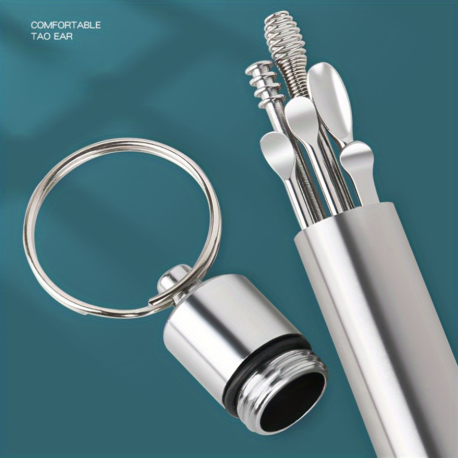 Stainless Steel Ear Scoop Set for Ear Cleaning and Wax Removal