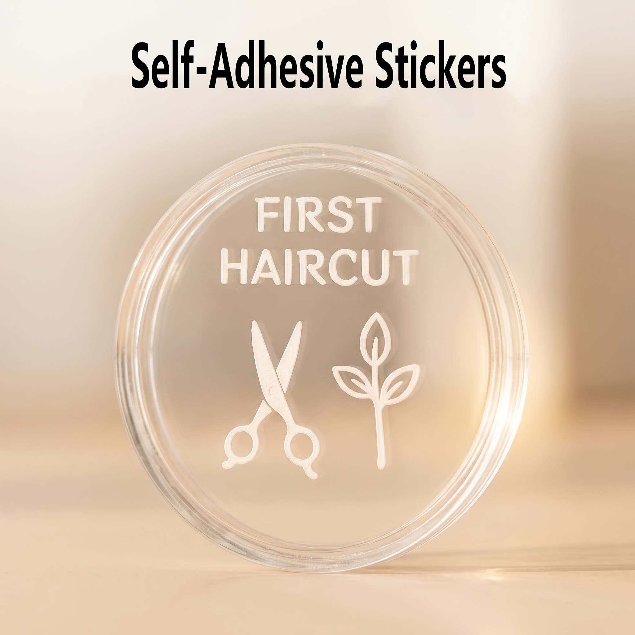 2pcs Parents Commemorative Acrylic Hair Storage Box Portable Hair Keeping Full 100-day Gift Room Display Multi-scene