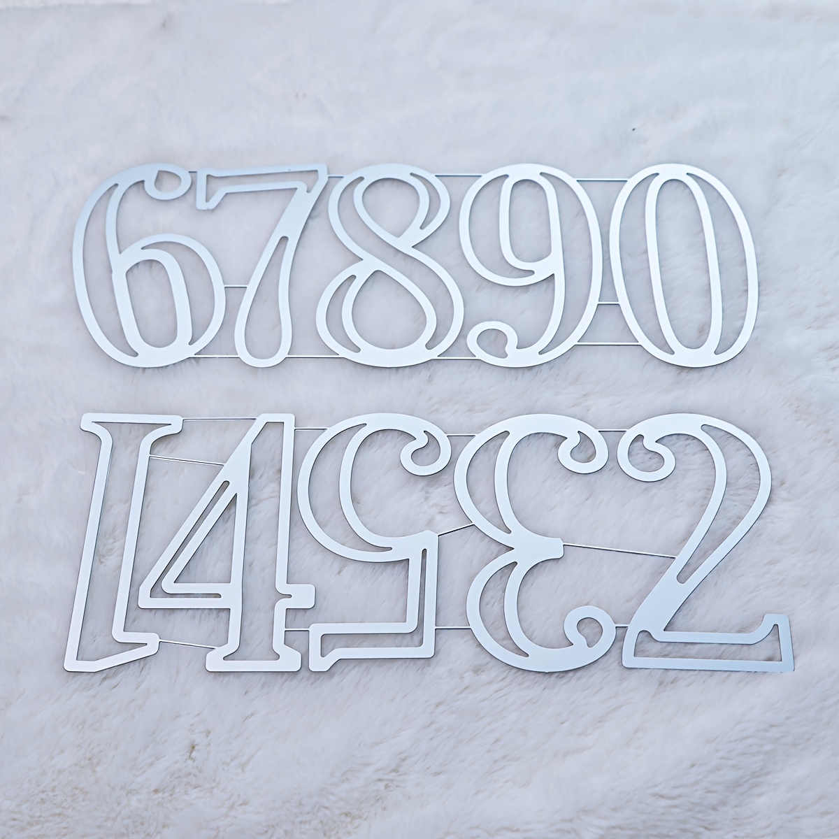 TEMU Stampo per goffratura con 0-9 10 cm, fustelle per metallo per compleanni, matrimoni, San Valentino, , Festa del Pap�, decorazione per a tema