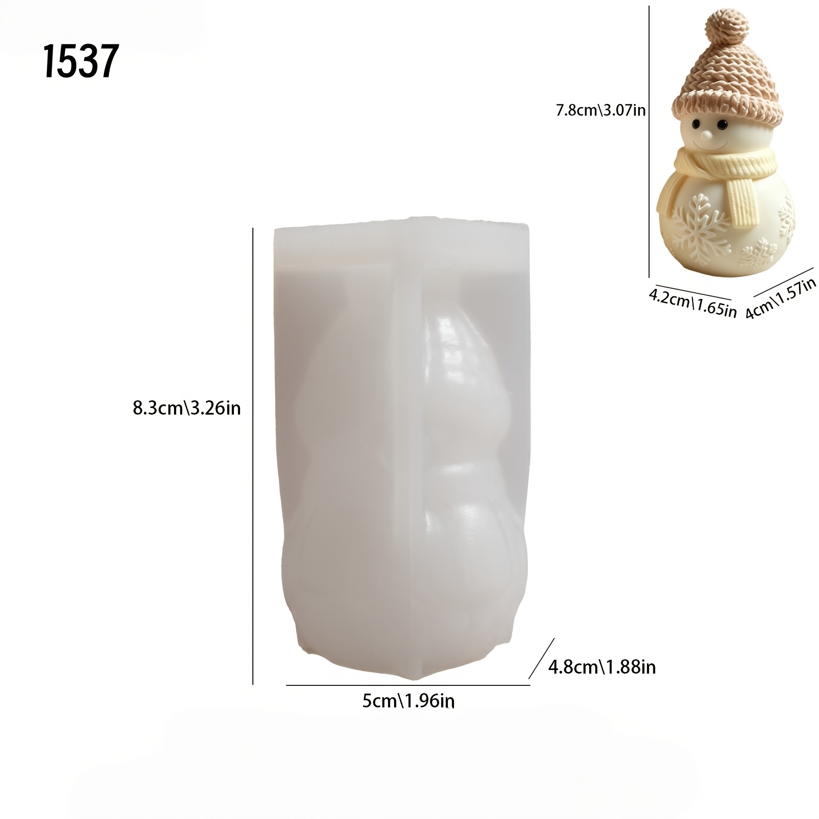 TEMU 4 Styles Disponibles : Nouveaux Moules en Silicone 3D avec de Noël, Écharpe et Bonnet Tricotés, Motif de Neige et de Neige, Idéal pour Bougies,