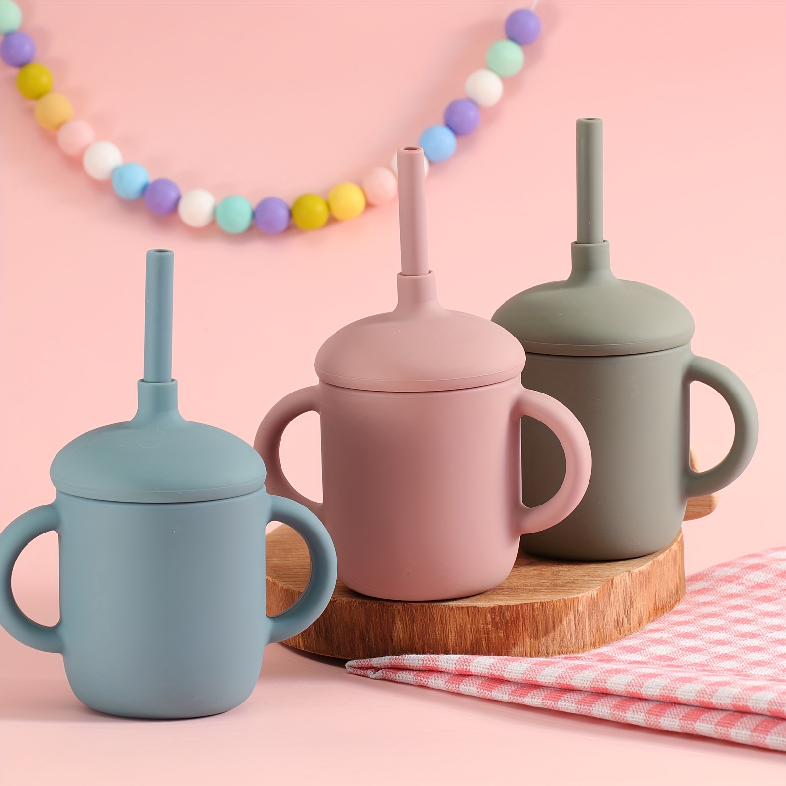 Tasse à eau en silicone pour enfants avec - Temu Canada