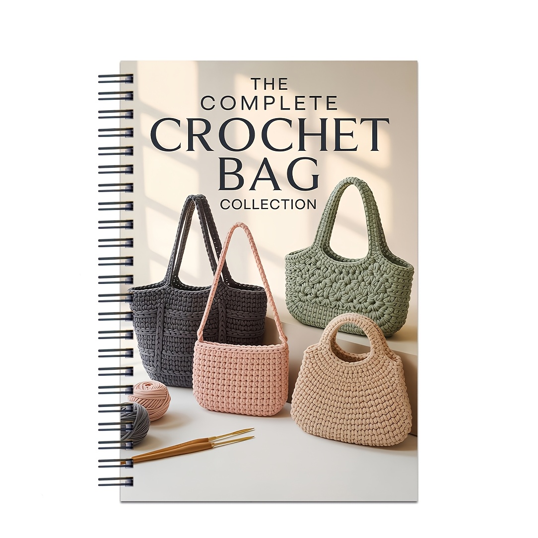 TEMU Complete Collection Of 2d Flat Crochet Bags: Crochet Handbag Patterns, Suitable For Beginners And Enthusiasts To Create Exquisite Handmade Bags,