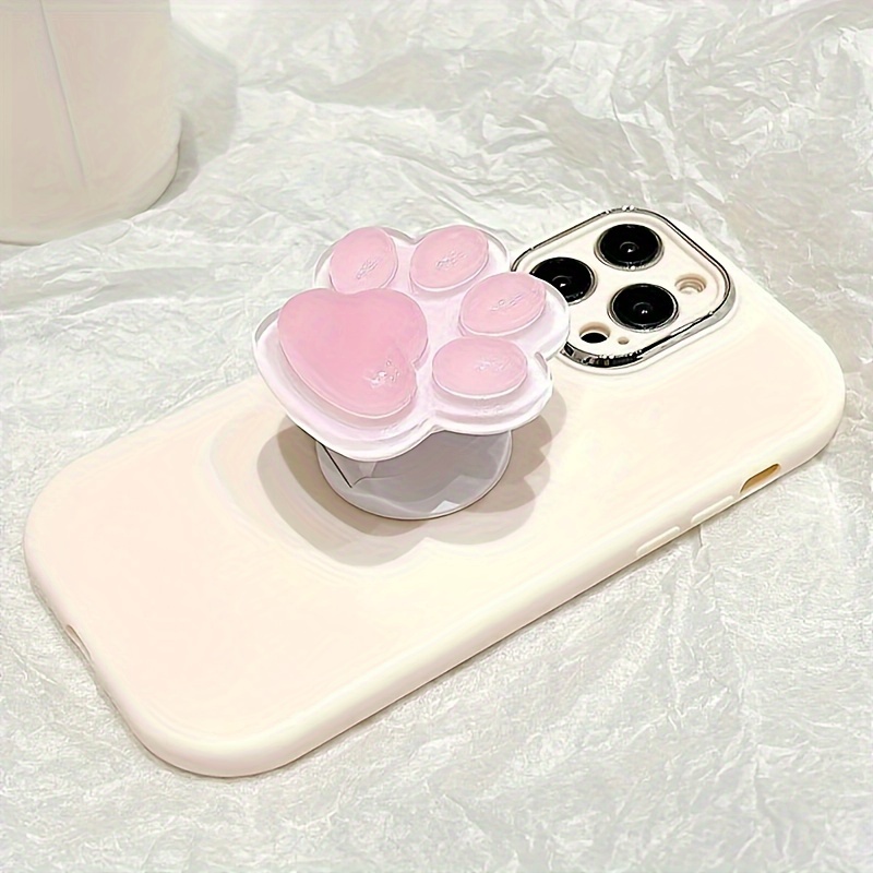 

1pc Paw Shaped Phone Telescopic Stand, Abs Material, Foldable Lazy Bracket For Smartphones