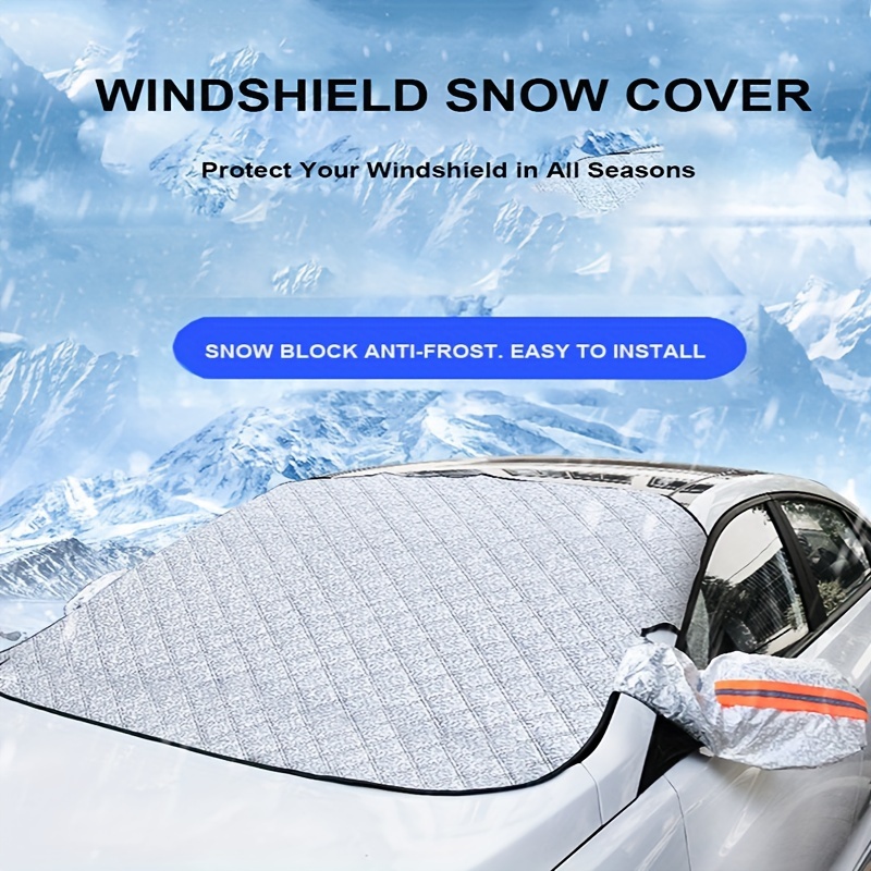 Car Windshield Snow Cover Car Windshield Snow Ice Cover Snow - Temu