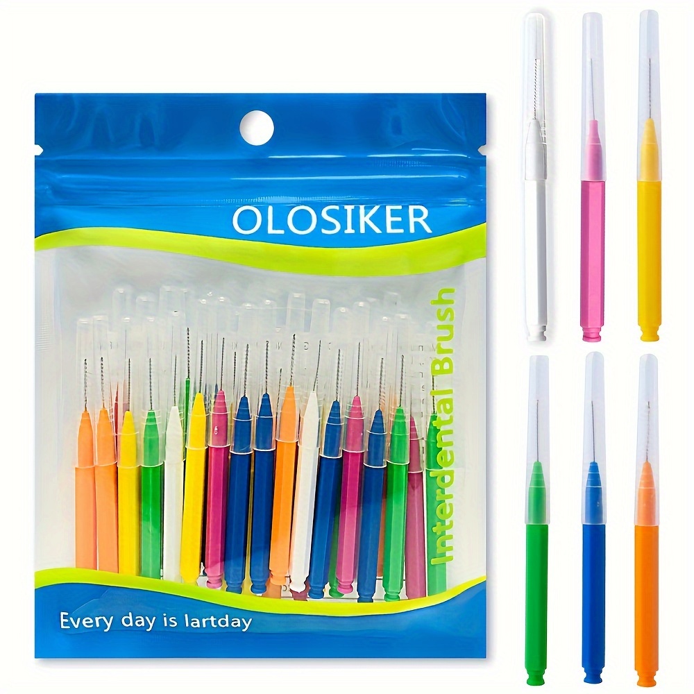   30pcs interdental brushes deep cleaning dental picks for   oral care ideal for oral   cleaning adult straight interdental toothbrush